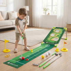 Indoor Putting Game Set for Kids & Adults | Portable Mini Golf Practice + Family Fun | Quick Setup | Home, Office & Backyard