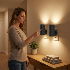 Dusk-to-Dawn Plug-In Night Light | Dimmable Warm LED Glow with Light Sensor | Safe Hallway, Bathroom & Kids Room Lighting | 1pc/2-Pack