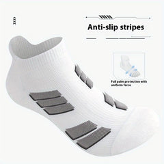StrideGuard - No-Show Athletic Socks with Arch & Heel Support