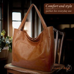 Crossbody Shoulder Bag | Full-grain leather, scratch & water-resistant | Micro-suede lining | Adjustable strap | 3 colors