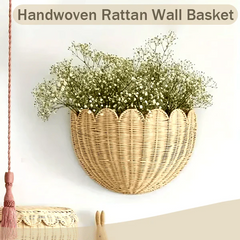 CasaWeave™ - Handwoven Rattan Wall Basket